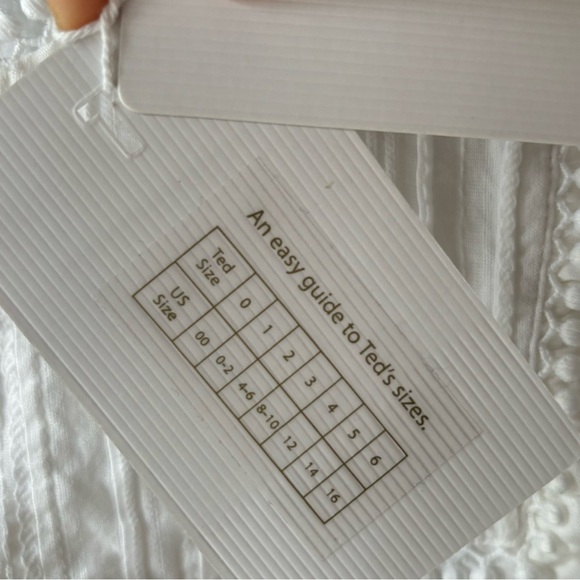 NWT Ted Baker Silais White Double Frill Blouse size TED 6 US 16 - Picture 9 of 11